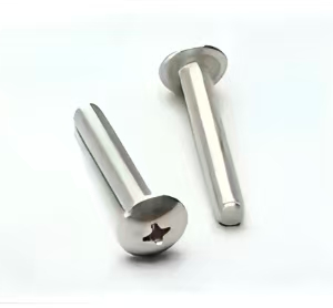Cross recessed large flat head screw