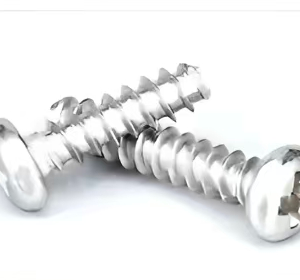 Cross recessed flat tail self-tapping screw