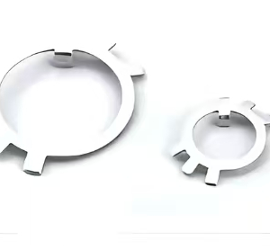 Slotted round nut lock washer