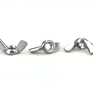 Hand-tightened wing nut