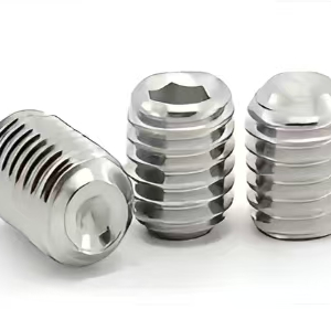 Hexagon socket set screw with cup point